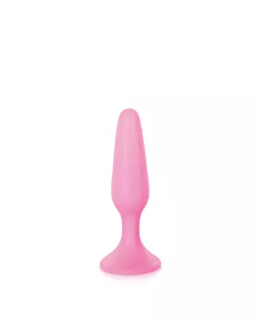 Glamy First Plug Small Pink pour débutants en silicone sûr et doux-1