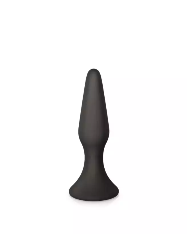 Image du Glamy First Plug Medium Black, plug anal ergonomique et discret-1