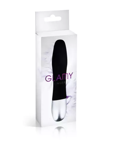 Image du Mini Vibro Glamy Finger Black, stimulateur discret et puissant-2