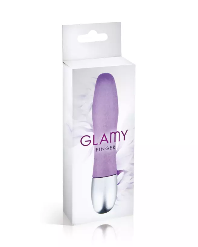 Image du Mini Vibro Glamy Finger Violet, vibromasseur compact et discret-2