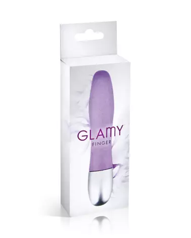 Image du Mini Vibro Glamy Finger Violet, vibromasseur compact et discret-2