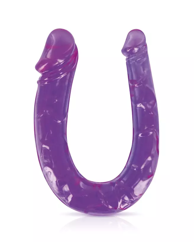 Image du Double Dong Glamy Jelly pour plaisir partagé et flexible-1