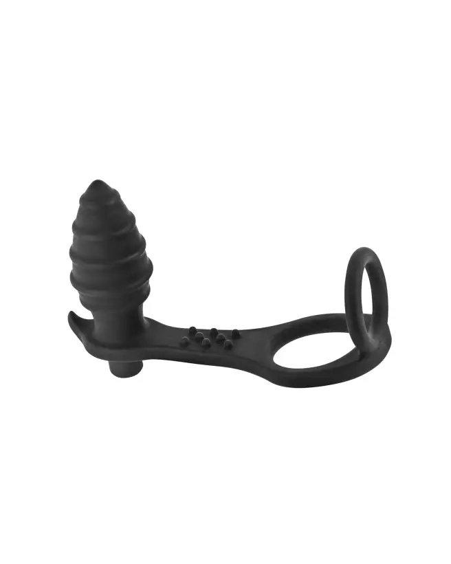 Image du COCKRING PLUG AP071 BLACK de BLUE JUNKER pour stimulation de la prostate-3