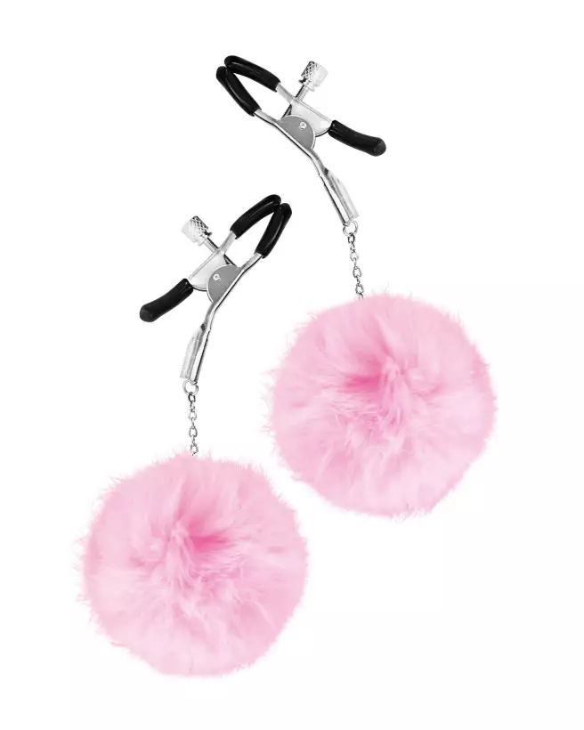 Set 2 Pinces à Seins Pink Sweet Caress pour jeux de tétons-1
