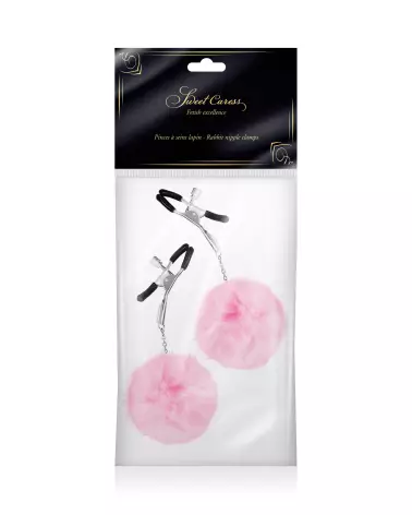 Set 2 Pinces à Seins Pink Sweet Caress pour jeux de tétons-2