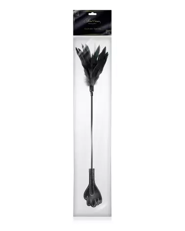 Cravache avec plumeau Sweet Caress pour jeux érotiques et domination douce-2