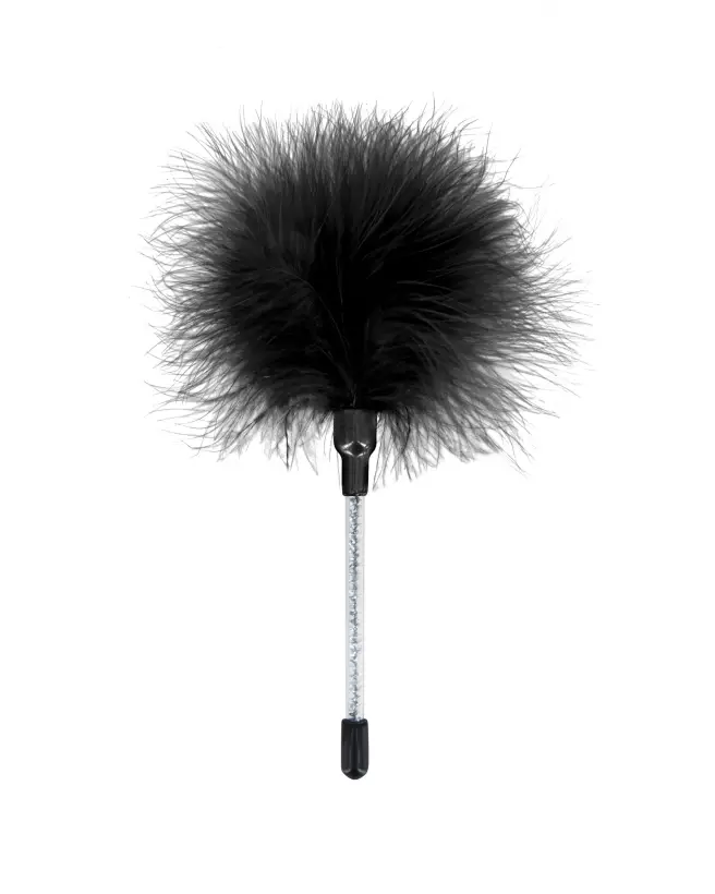 Plumeau Caresse Black de Sweet Caress pour jeux sensuels-1