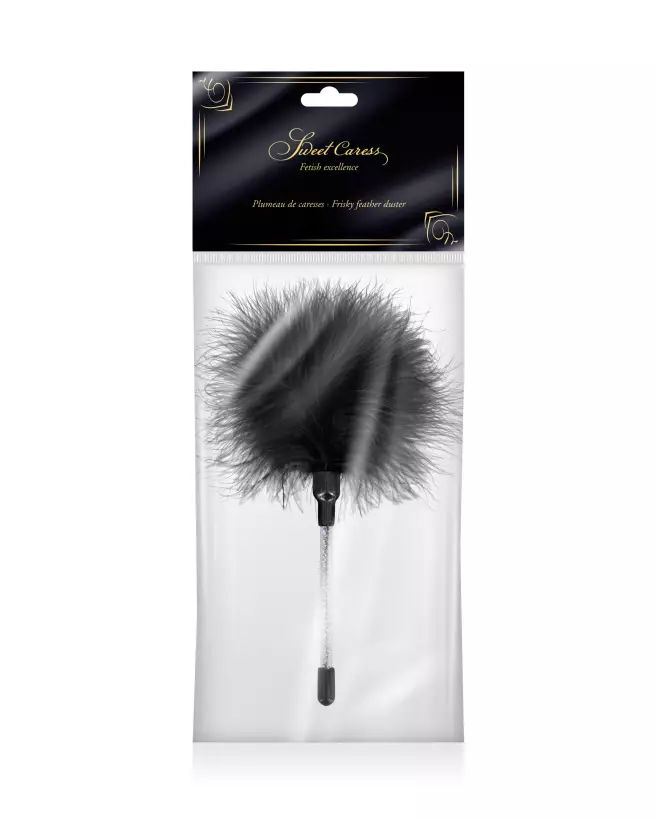 Plumeau Caresse Black de Sweet Caress pour jeux sensuels-2