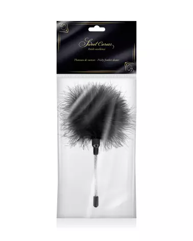 Plumeau Caresse Black de Sweet Caress pour jeux sensuels-2
