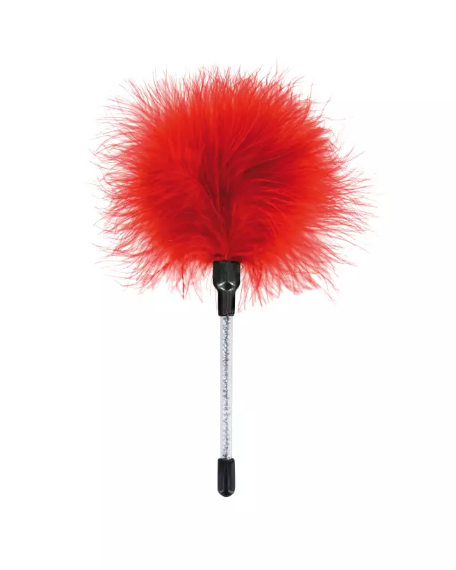 Plumeau Caresse Red Sweet Caress pour jeux intimes et sensuels-1