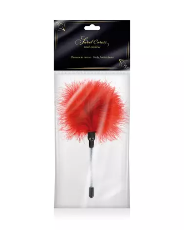 Plumeau Caresse Red Sweet Caress pour jeux intimes et sensuels-2