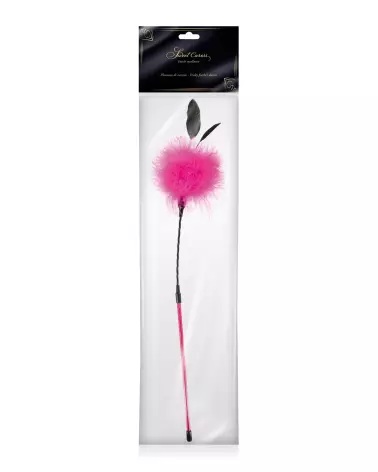 Cravache Pompon Pink Sweet Caress pour jeux BDSM et domination douce-2