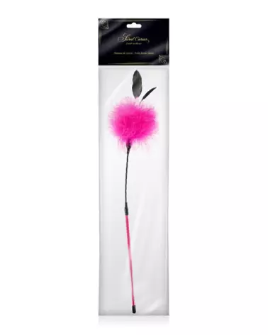 Cravache Pompon Pink Sweet Caress pour jeux BDSM et domination douce-4
