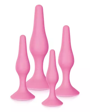 Image du Kit Plug Anal Fin Glamy Pink - Confort et Ergonomie-1