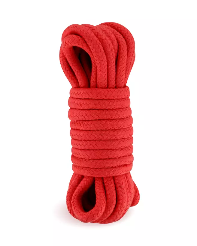 Photo de Corde SM Bondage Rouge 5m Sweet Caress pour jeux érotiques et BDSM-1