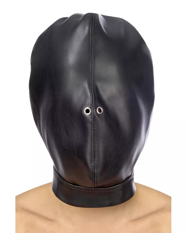 Cagoule PU Fetish de Fetish Tentation pour jeux BDSM-1