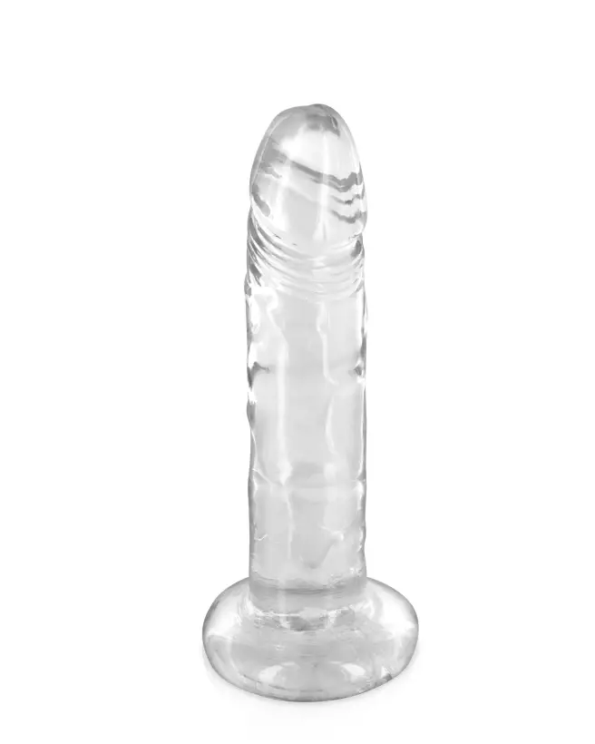 Image du Gode Transparent Jelly L de PURE JELLY, sextoy souple et élégant-3