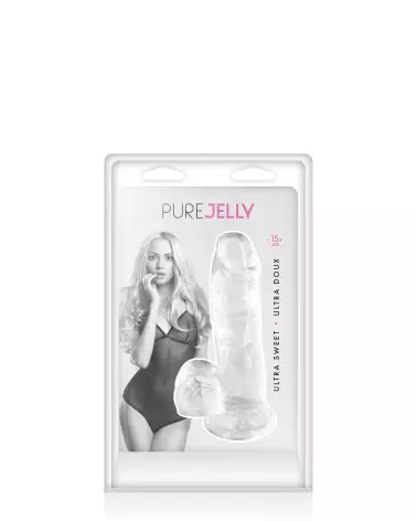 Gode Transparent Jelly S de PURE JELLY pour sensations naturelles et douceur optimale-4
