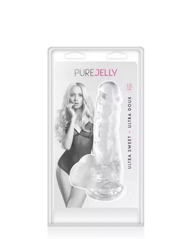 Gode Transparent Jelly M PURE JELLY en gelée flexible et hypoallergénique-2