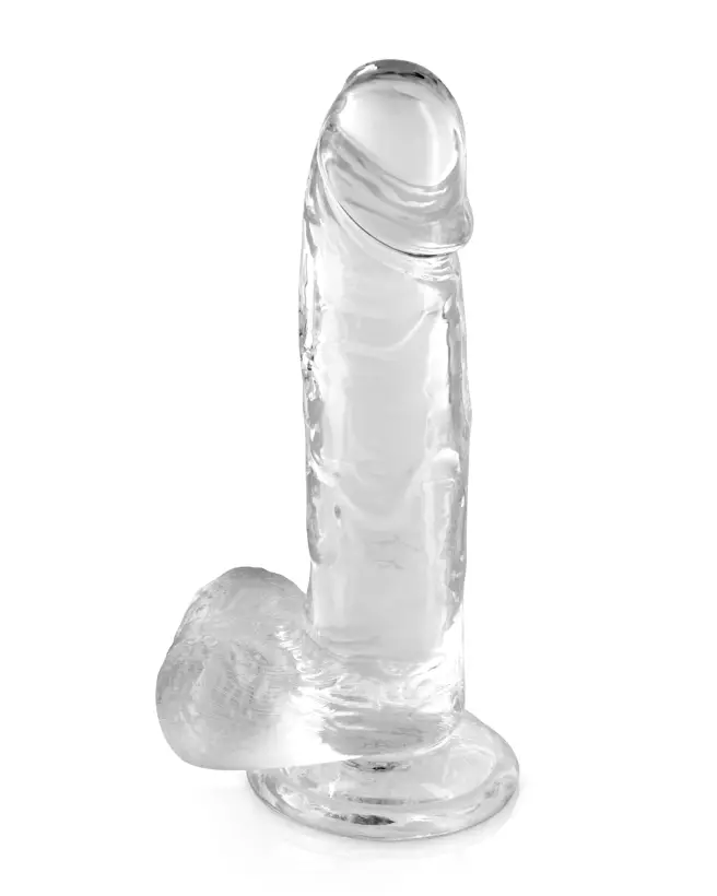 Gode Transparent Jelly L de Pure Jelly en matériau flexible pour plaisir sensoriel-1