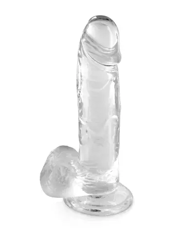 Gode Transparent Jelly L de Pure Jelly en matériau flexible pour plaisir sensoriel-1