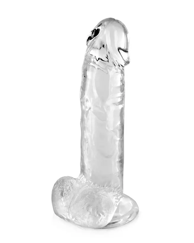 Gode Transparent Jelly L de Pure Jelly en matériau flexible pour plaisir sensoriel-3