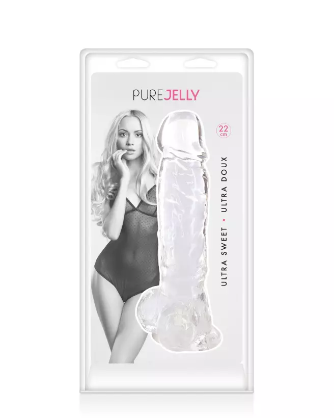 Gode Transparent Jelly XL PURE JELLY en gelée flexible-2