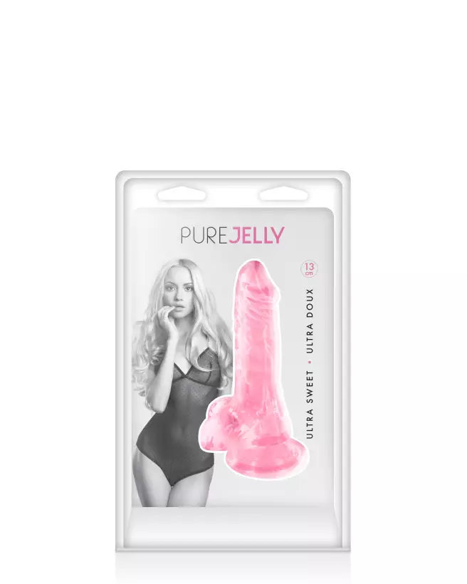 Gode Rose Transparent Jelly XS PURE JELLY pour débutants-2