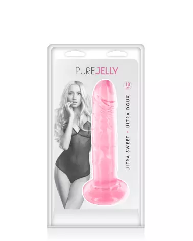 Gode Jelly Rose Transparent de PURE JELLY pour plaisir optimal-2