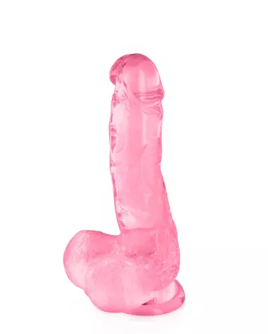 Image du Gode Rose Transparent Jelly M de PURE JELLY, sextoy élégant et doux-3