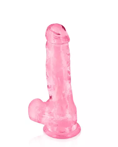 Image du Gode Rose Transparent Jelly M de PURE JELLY, sextoy élégant et doux-4