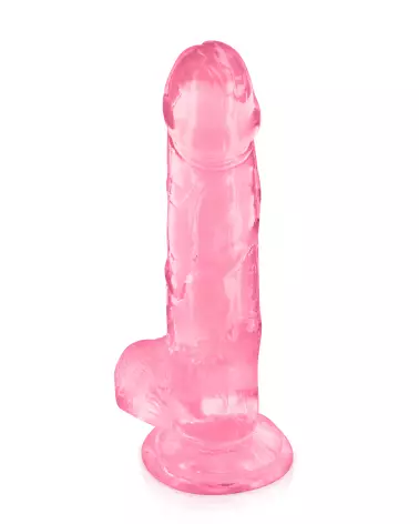 Gode Rose Transparent Jelly L PURE JELLY Dildo Flexible-4