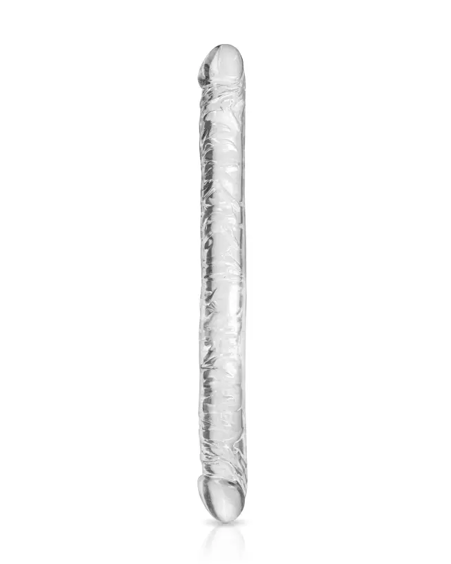 Double Dong Jelly 44cm Transparent de Pure Jelly pour plaisir flexible-1
