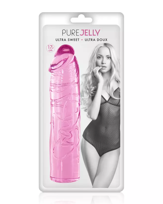 Gode rose en jelly clair de PURE JELLY pour plaisir doux et sûr-2