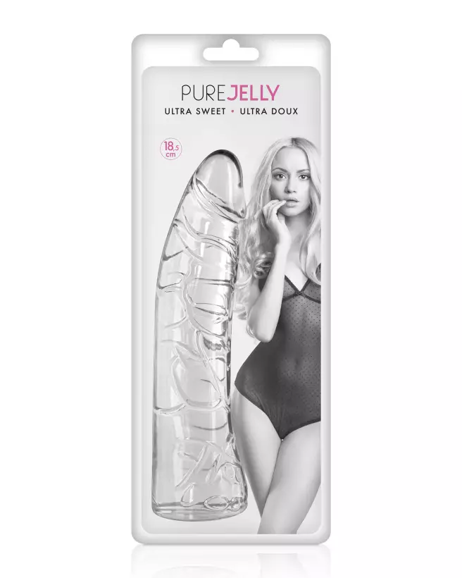 Gode Courbe Transparent Jelly de Pure Jelly pour Plaisir Intime-2