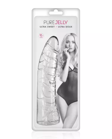 Gode Courbe Transparent Jelly de Pure Jelly pour Plaisir Intime-2
