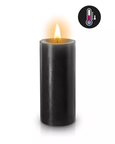 Bougie basse température noire Fetish Tentation pour ambiance intime et sécurisée-1