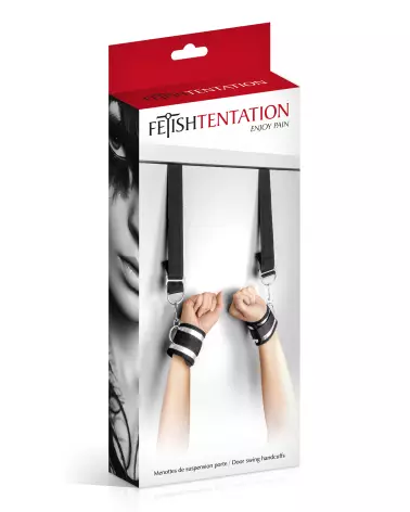 Menottes de suspension de porte Fetish Tentation pour bondage sûr et confortable-2