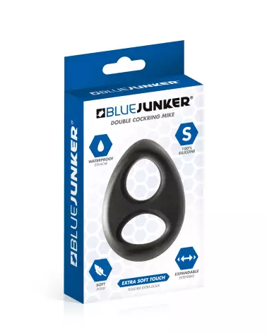 Double Cockring Blue Junker Mike pour endurance et plaisir-2