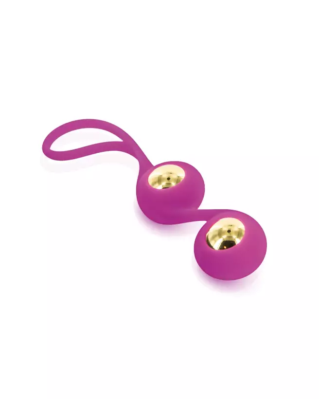 Image des GOLD LOVE BALLS de Glamy, boules de Geisha pour renforcement pelvien et plaisir.-1