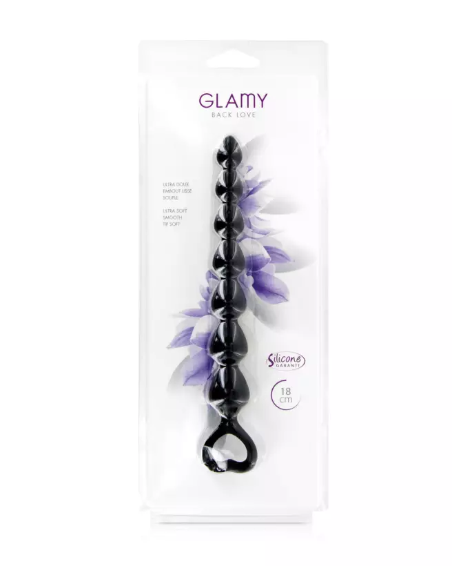 Image du stimulateur anal BACK LOVE BLACK SMALL de Glamy - Confort et Plaisir-2