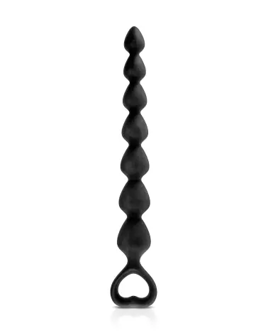 Stimulateur anal BACK LOVE BLACK MEDIUM de Glamy pour plaisir intense-1
