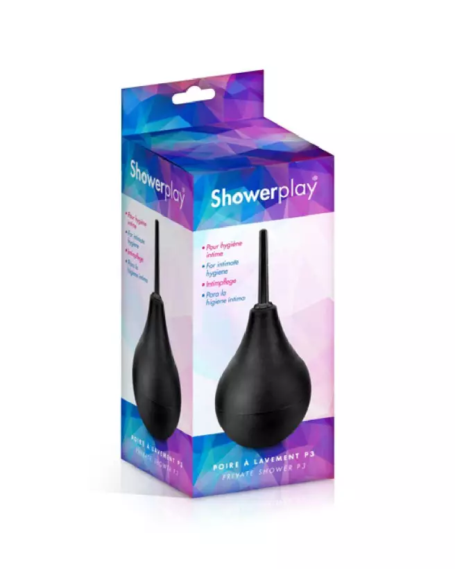 Poire à lavement Showerplay P3 224ml sans phtalate pour hygiène intime-2