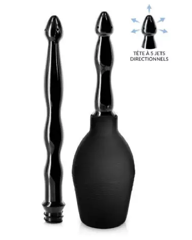 Image de la poire à lavement Showerplay avec deux embouts pour hygiène intime-1