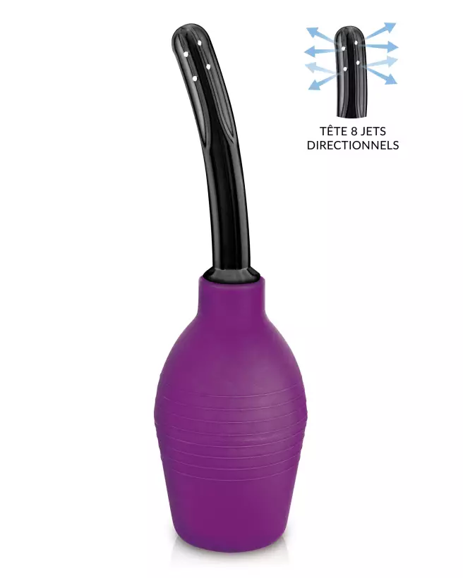 Image de la Poire à Lavement Purple 310 ml de Showerplay pour hygiène intime-1
