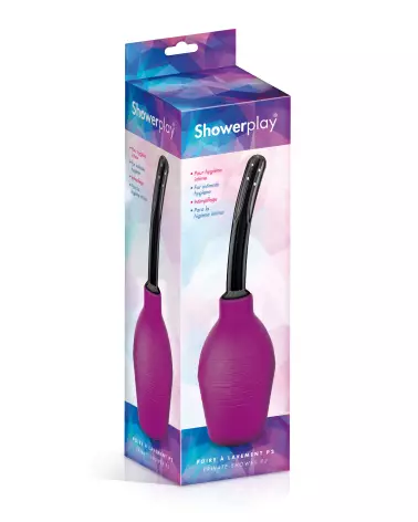 Image de la Poire à Lavement Purple 310 ml de Showerplay pour hygiène intime-2