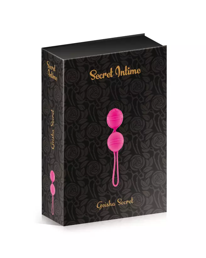 Image des Boules de Geisha GEISHA SECRET INTIME FUSCHIA, accessoire pour renforcement pelvien et stimulation intime-2