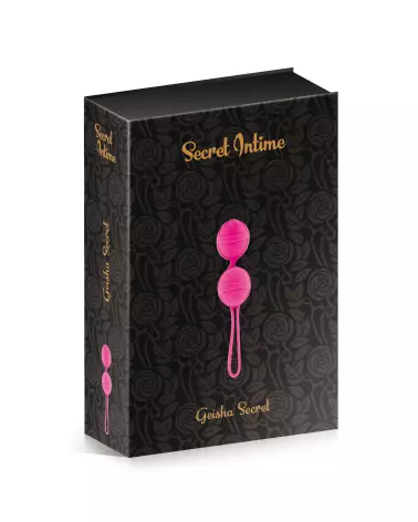 Image des Boules de Geisha GEISHA SECRET INTIME FUSCHIA, accessoire pour renforcement pelvien et stimulation intime-2