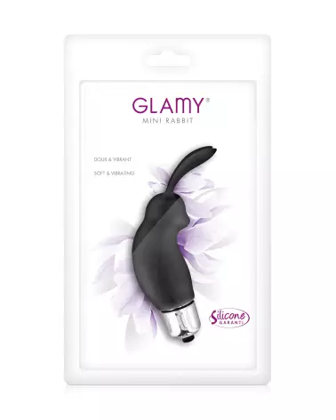 Mini Rabbit Black Glamy stimulateur clitoridien pour plaisir intense-2