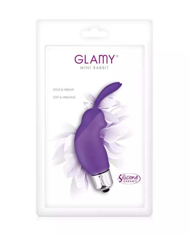 Image du MINI RABBIT PURPLE GLAMY de Glamy, stimulateur clitoridien ergonomique-2